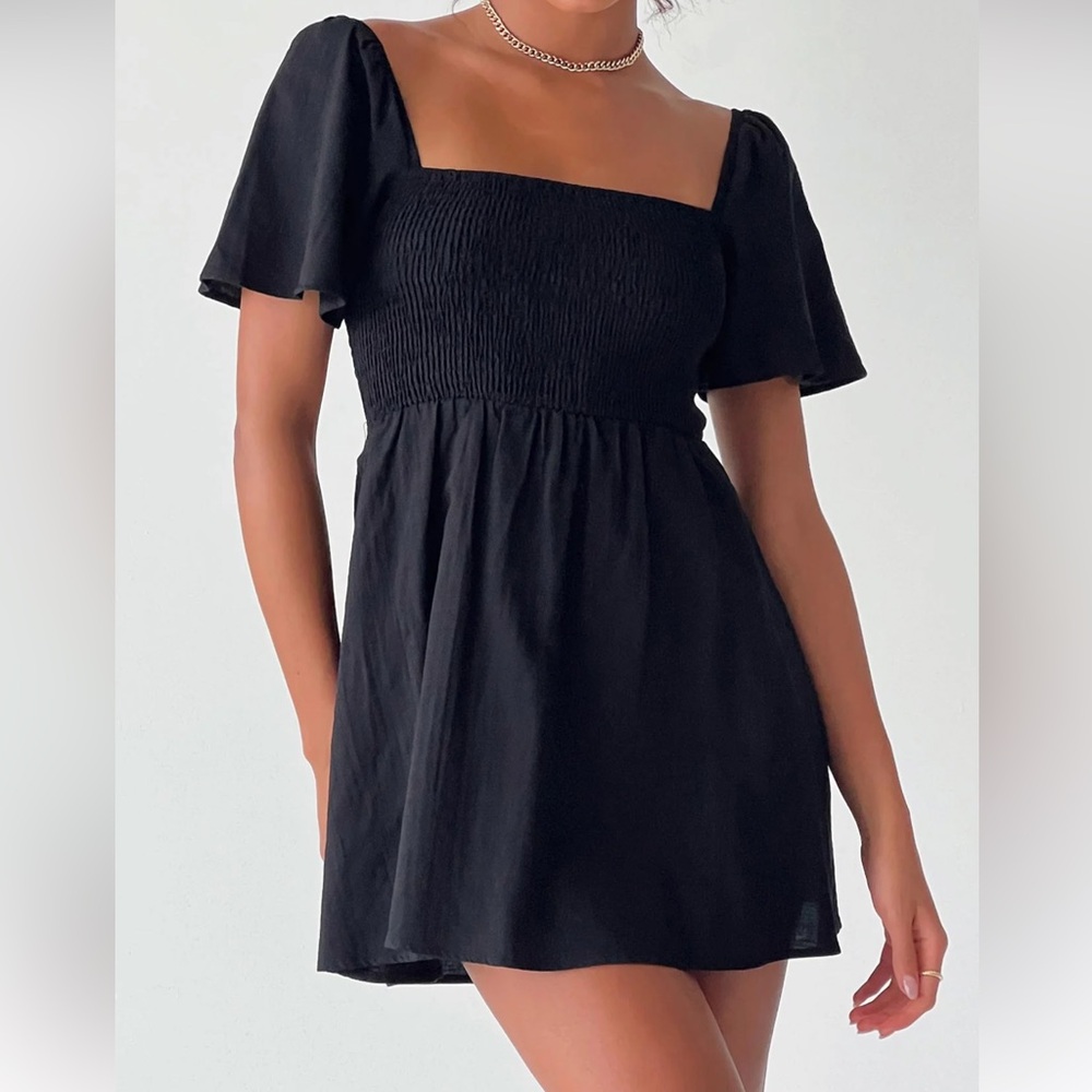 Princess Polly Black Summer Nights Mini Dress